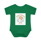 Infant Bodysuit – "Sleep in Heavenly Peace" Memorial Angel Wings Baby Onesie Printify