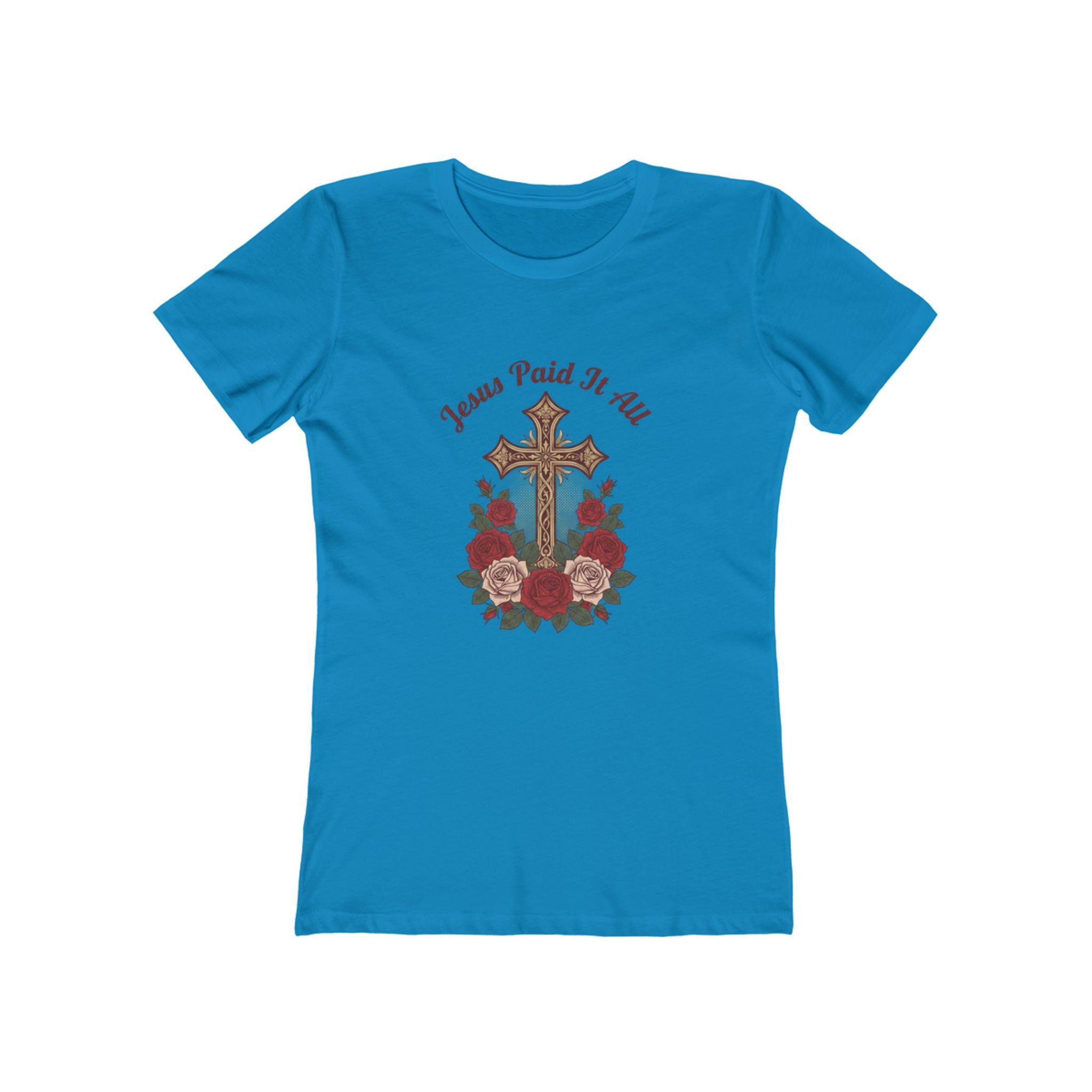 Jesus Paid It All Easter Cross T-Shirt - faithcovenant