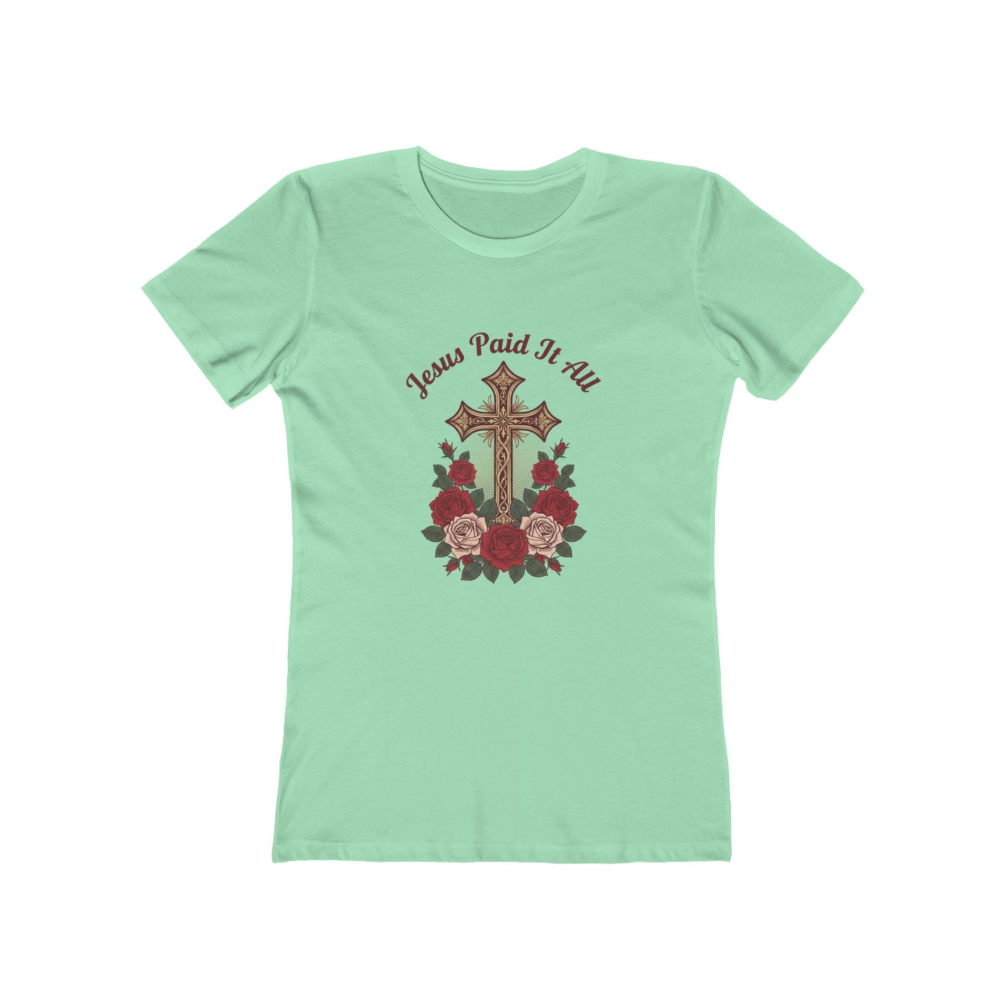 Jesus Paid It All Easter Cross T-Shirt - faithcovenant