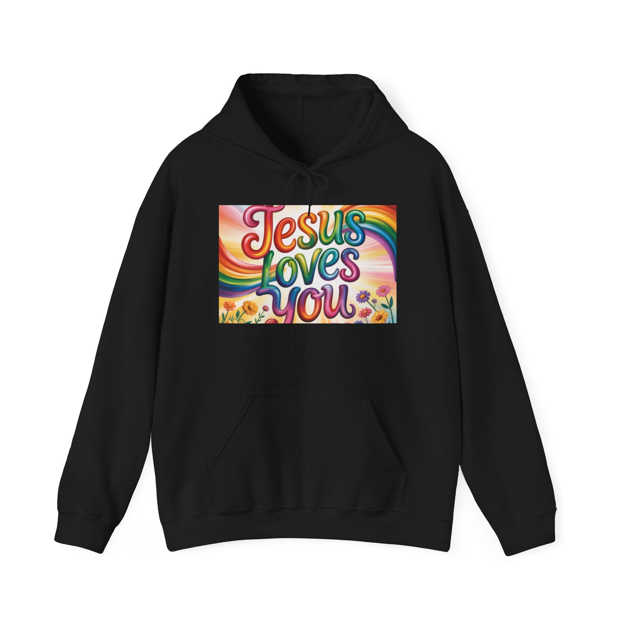 Jesus Loves You Hoodie, Faith Sweatshirt, Faith Hoodie, Christian Apparel Printify