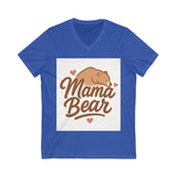 Mama Bear V-Neck Tee, Cute Mom Shirt, Comfortable Tee