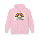 Faith Covenant Rainbow Hoodie — Retro Inspirational Christian Pullover