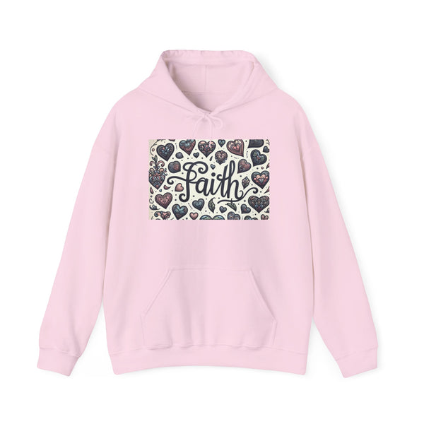 Faith Heart Hoodie, Cozy Sweatshirt, Christian Apparel