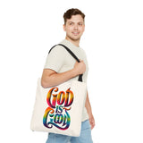 God is Good Tote, Christian Tote, Faith Statement Tote