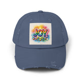 Joy Distressed Cap, Casual Wear, Distressed Cap
