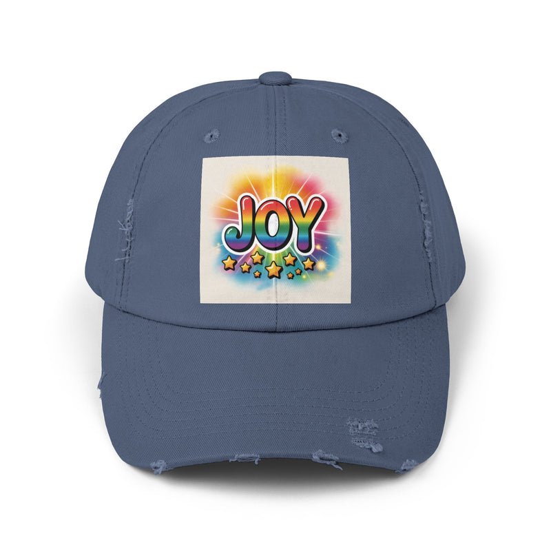 Joy Distressed Cap, Casual Wear, Distressed Cap