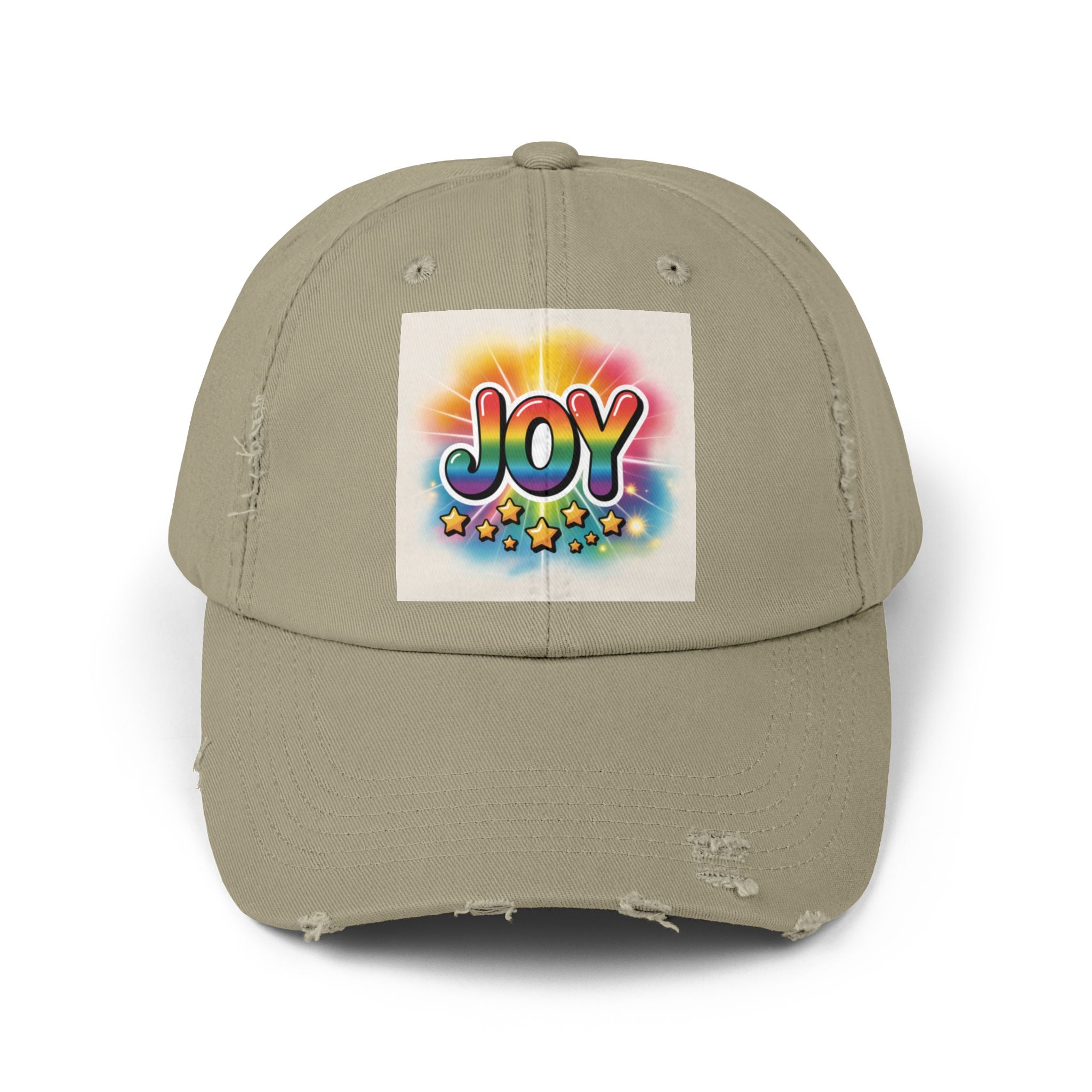 Joy Distressed Cap, Casual Wear, Distressed Cap