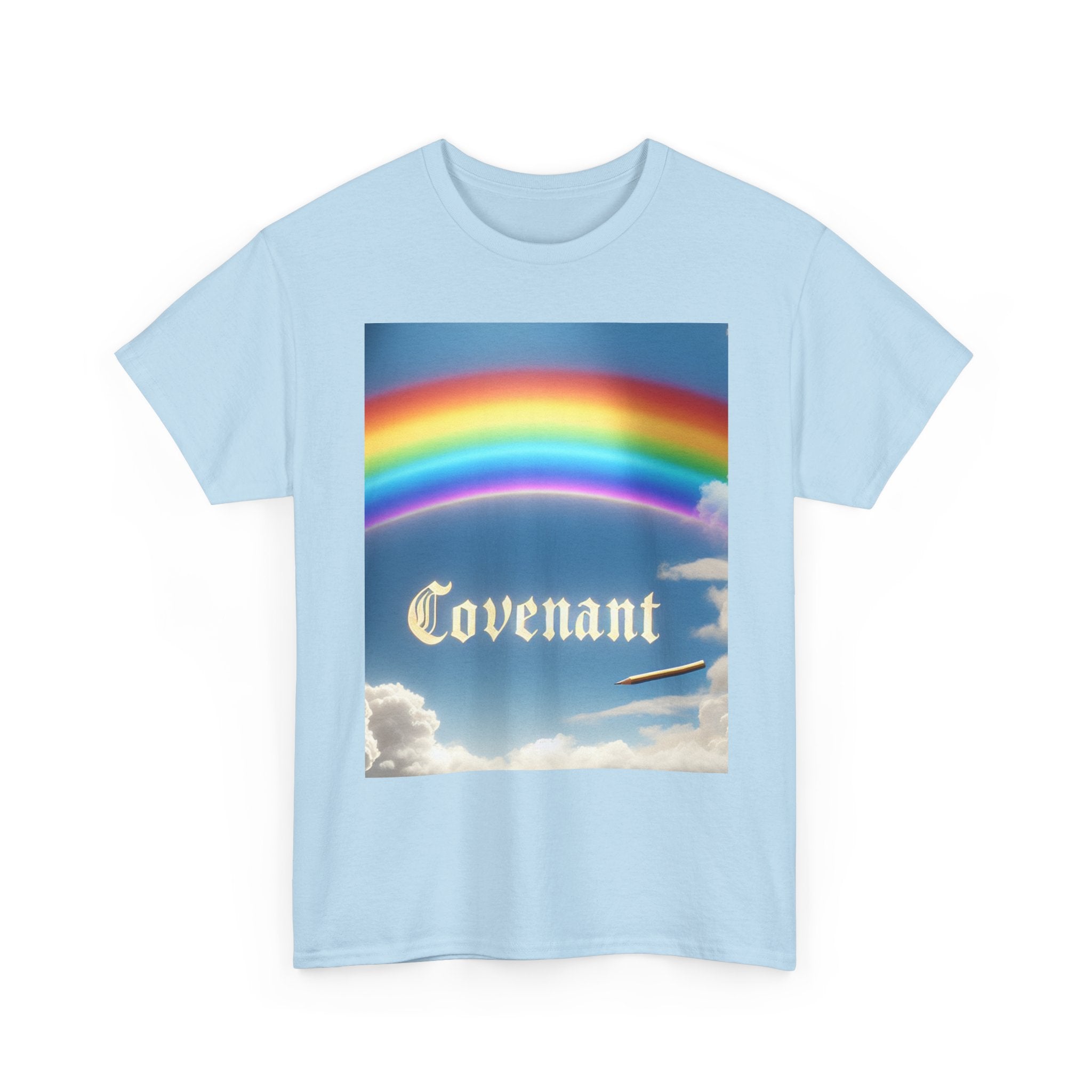 Covenant Rainbow Cotton Tee, Faith Shirt, Rainbow Shirt