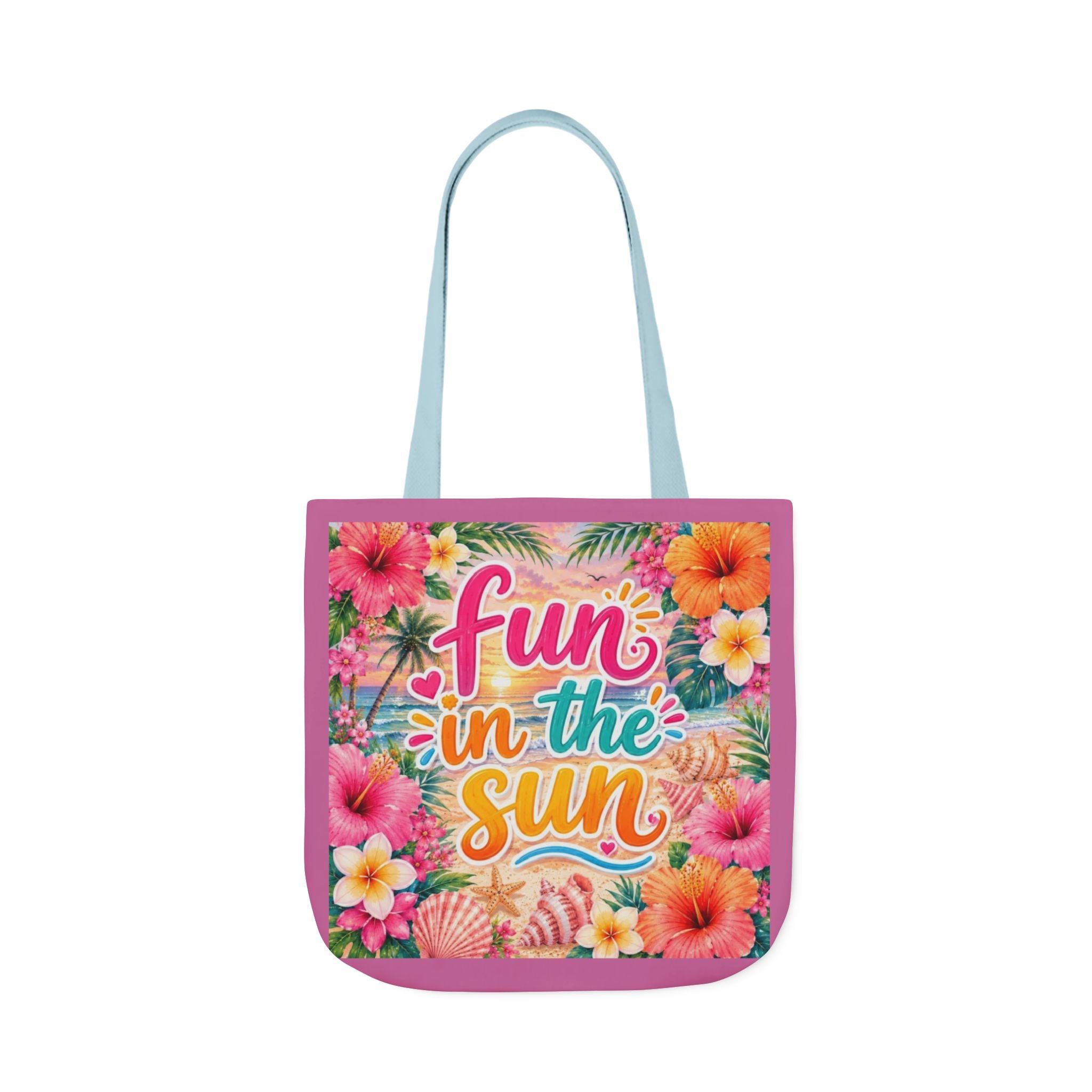 Fun in the Sun Floral Canvas Tote