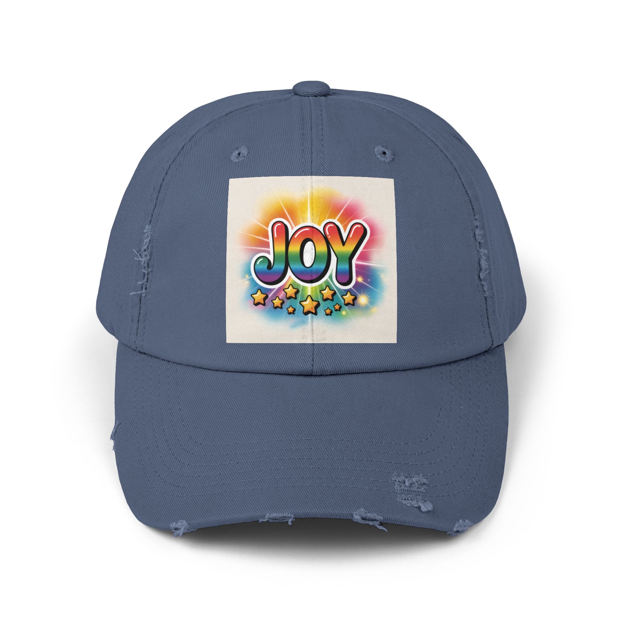 Joy Distressed Cap, Casual Wear, Distressed Cap