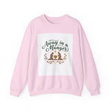 Christmas Sweatshirt — "Away in a Manger" Nativity Crewneck