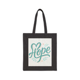 Hope Cotton Canvas Tote Bag, Inspirational Gift, Motivational Tote for Everyday Use Printify