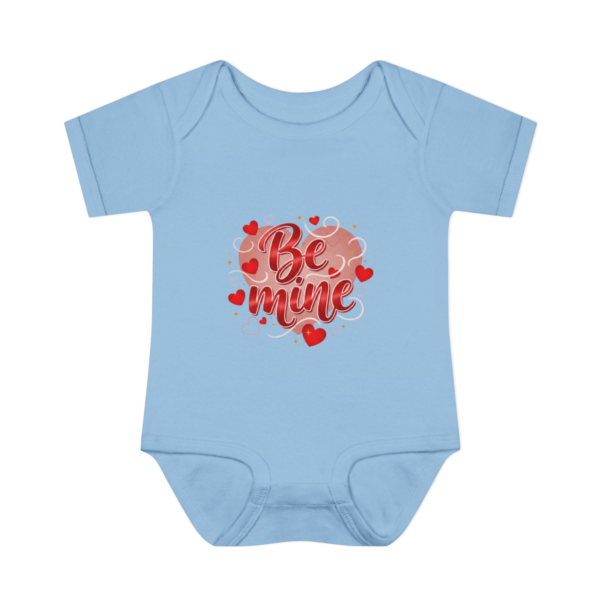 Be Mine Infant Apparel  — Love Baby Bodysuit blue