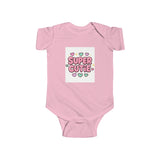 Girls Super Cutie Bodysuit, Baby Girl Outfit, Baby Shower Gift Printify