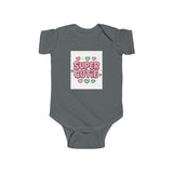 Girls Super Cutie Bodysuit, Baby Girl Outfit, Baby Shower Gift Printify