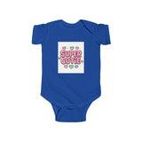 Girls Super Cutie Bodysuit, Baby Girl Outfit, Baby Shower Gift Printify