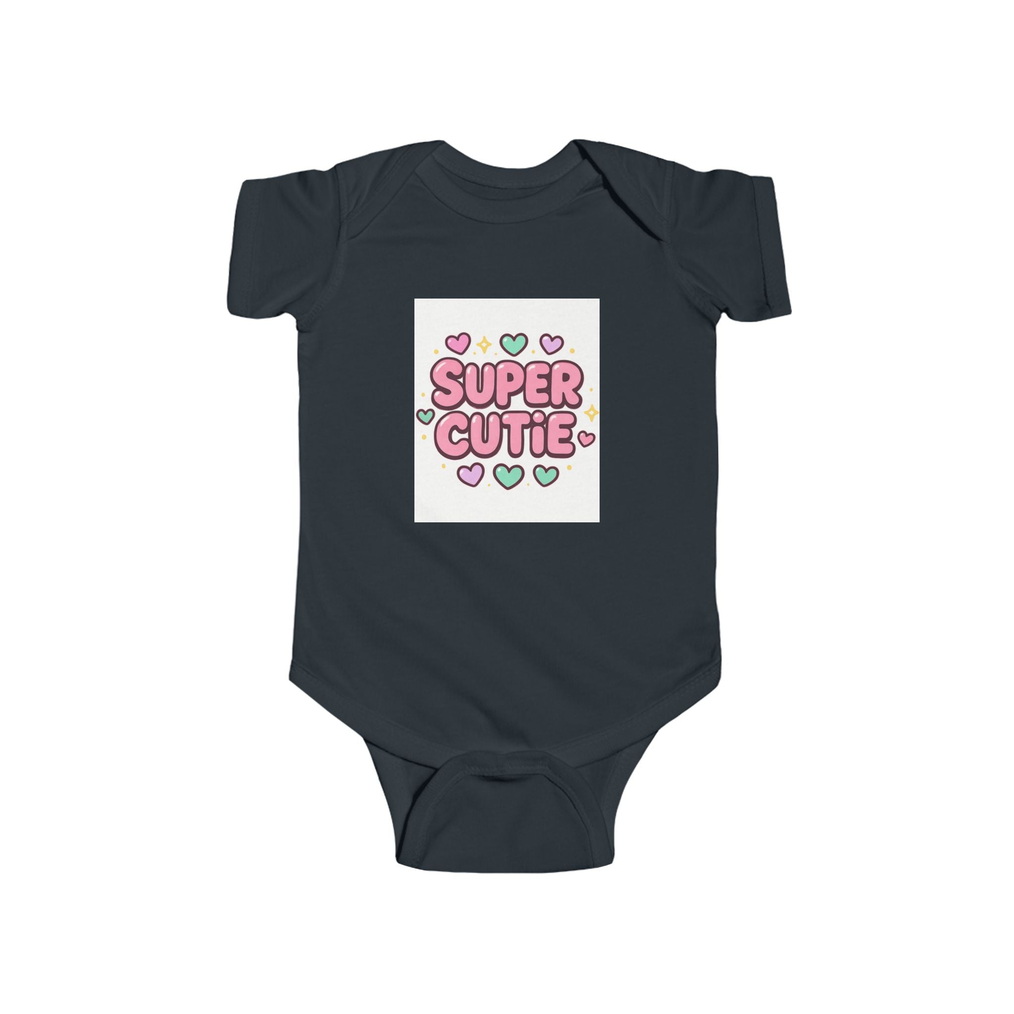 christian gifts Girls Super Cutie Bodysuit, Baby Girl Outfit,black