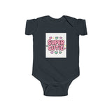 Girls Super Cutie Bodysuit, Baby Girl Outfit, Baby Shower Gift Printify