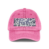 Embroidered Cap - Faith Vintage Design, Faith Apparel, Women's Cap