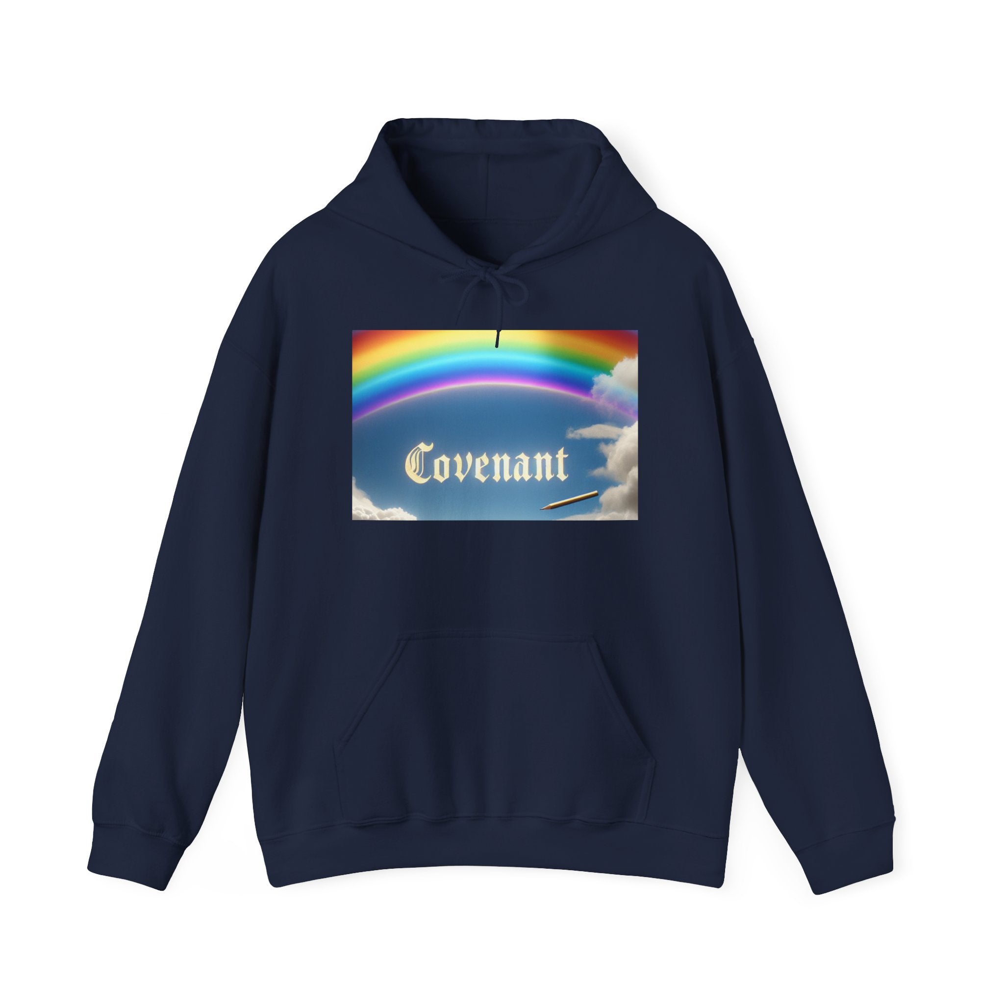 Covenant Rainbow Hoodie, Faith Hoodie, Everyday Wear