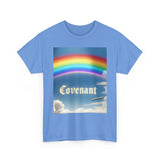 Covenant Rainbow Cotton Tee, Faith Shirt, Rainbow Shirt Printify