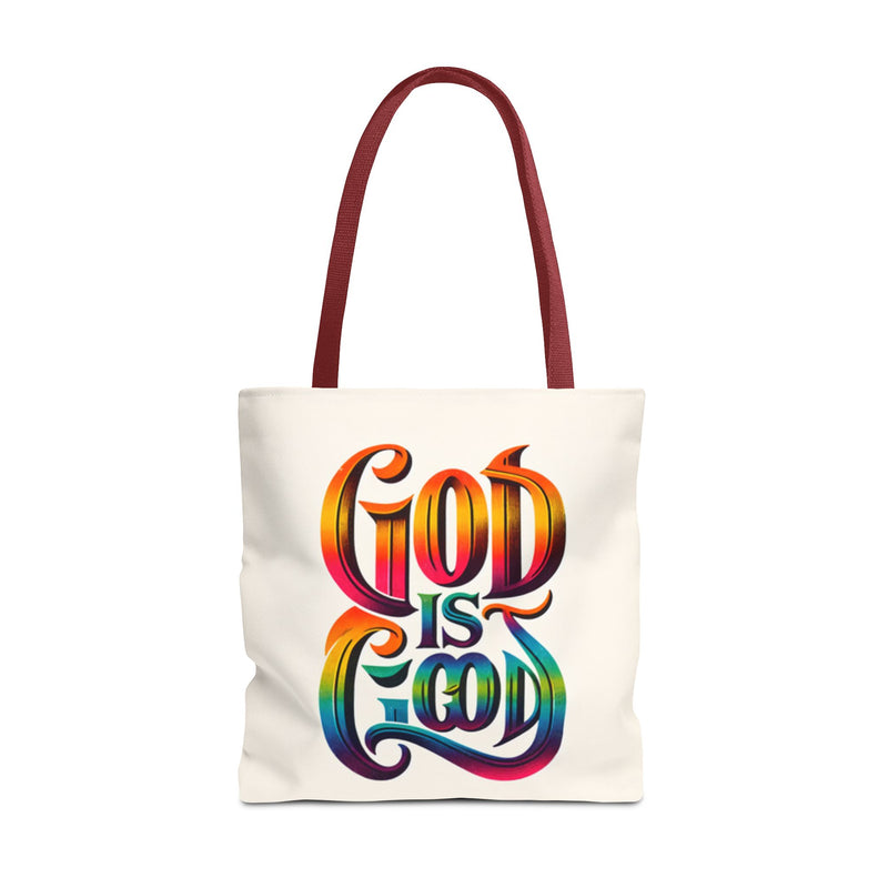 God is Good Tote, Christian Tote, Faith Statement Tote