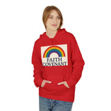 Faith Covenant Rainbow Hoodie — Retro Inspirational Christian Pullover