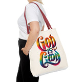 God is Good Tote, Christian Tote, Faith Statement Tote