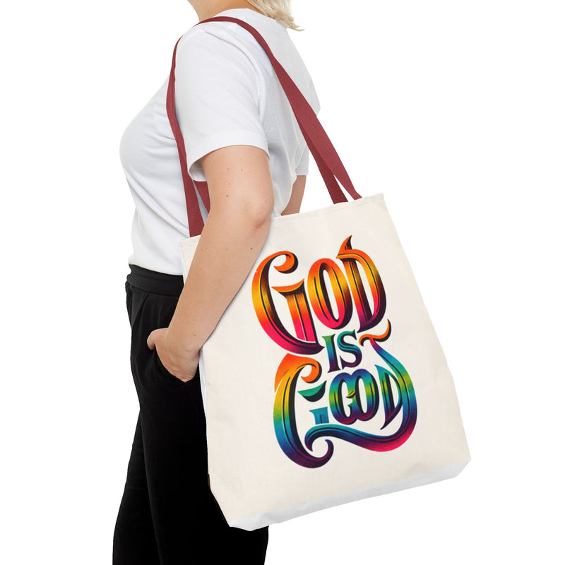 God is Good Tote, Christian Tote, Faith Statement Tote