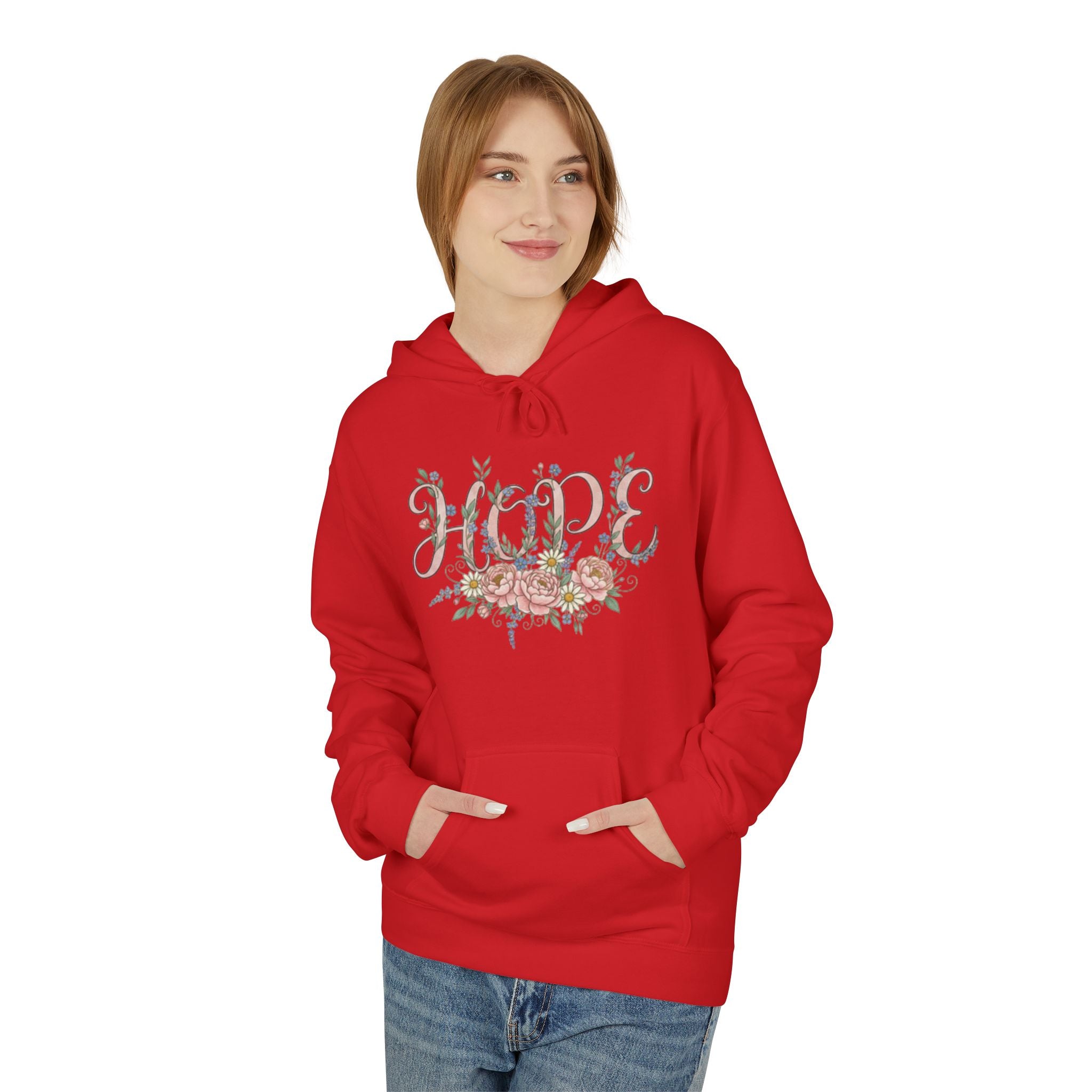 Hope Floral Faith Hoodie — Inspirational Scripture-Inspired Sweatshirt