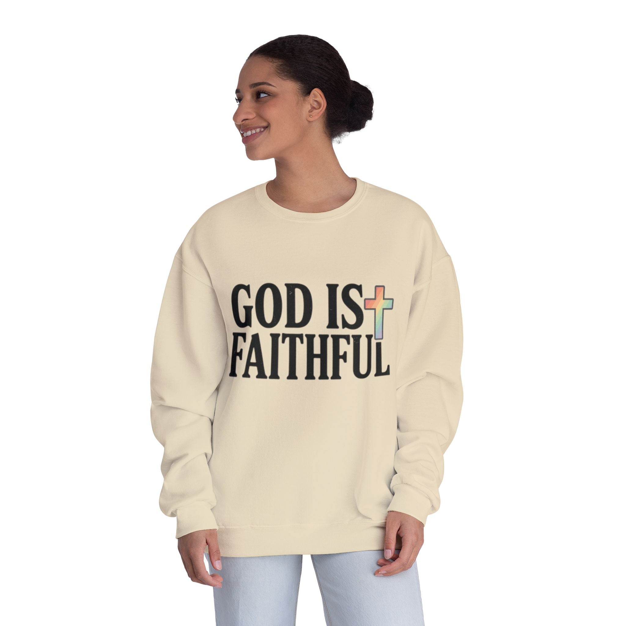 God Is Faithful Crewneck Sweatshirt