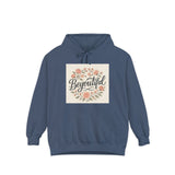 Beyoutiful Floral Hoodie, Comfortable Hoodie, Floral Design Printify