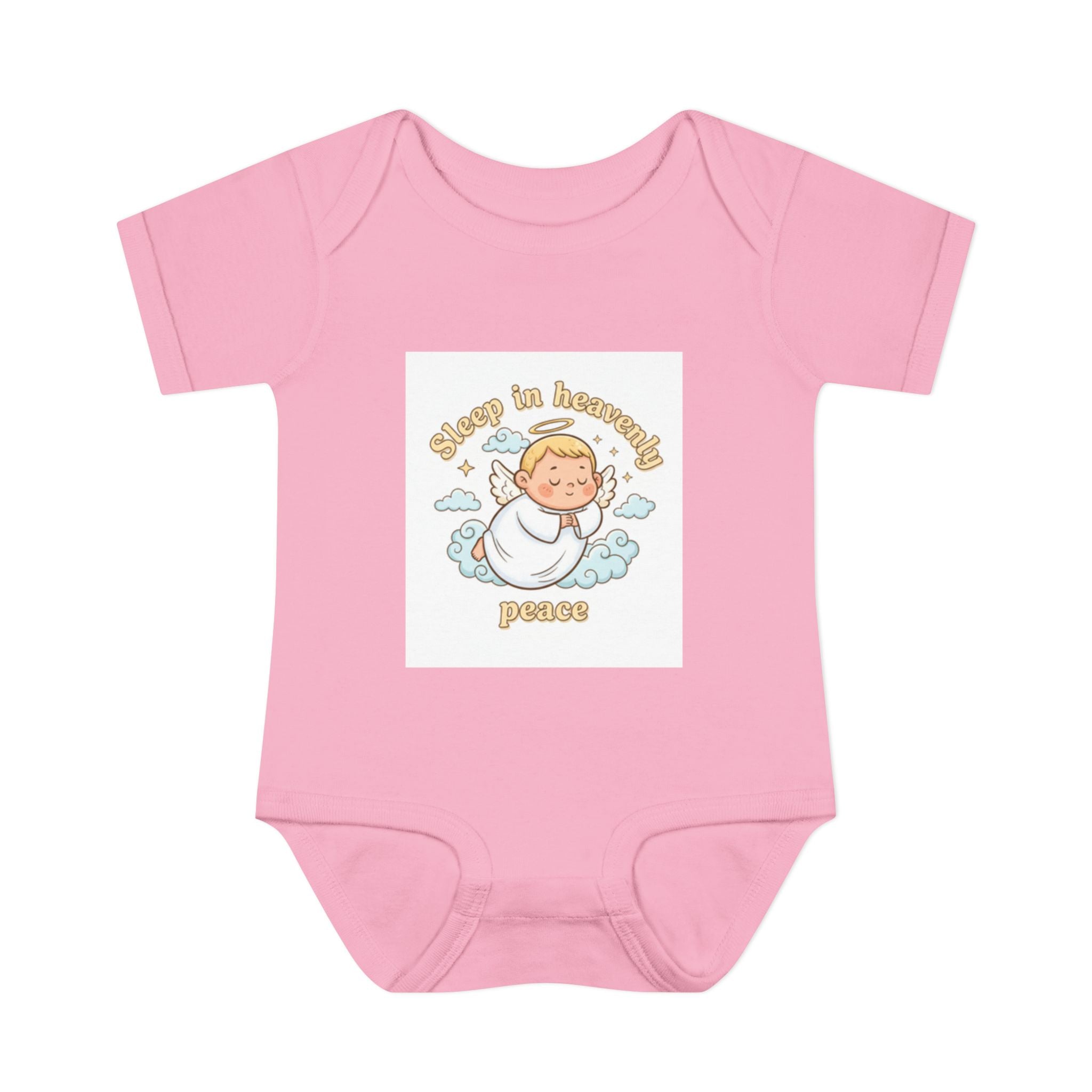 Infant Bodysuit "Sleep in Heavenly Peace" Infant Bodysuit pink