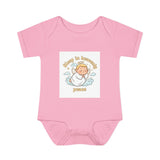 Infant Bodysuit – "Sleep in Heavenly Peace" Memorial Angel Wings Baby Onesie Printify