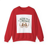 Christmas Sweatshirt — "Away in a Manger" Nativity Crewneck