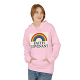 Faith Covenant Rainbow Hoodie — Retro Inspirational Christian Pullover