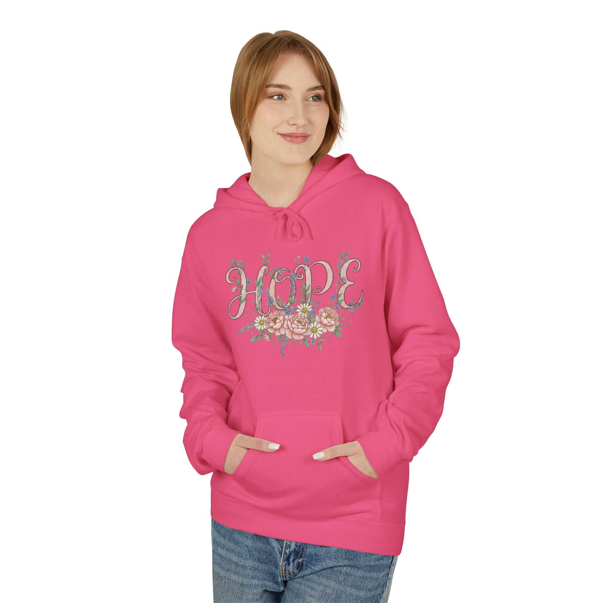 Hope Floral Faith Hoodie — Inspirational Scripture-Inspired Sweatshirt