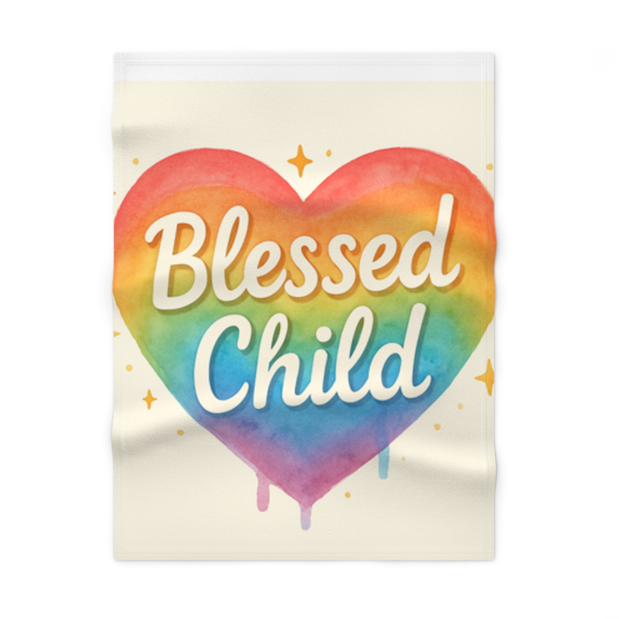 Blessed Child Soft Fleece Baby Blanket, Cozy Nursery Blanket, Infant Blanket,