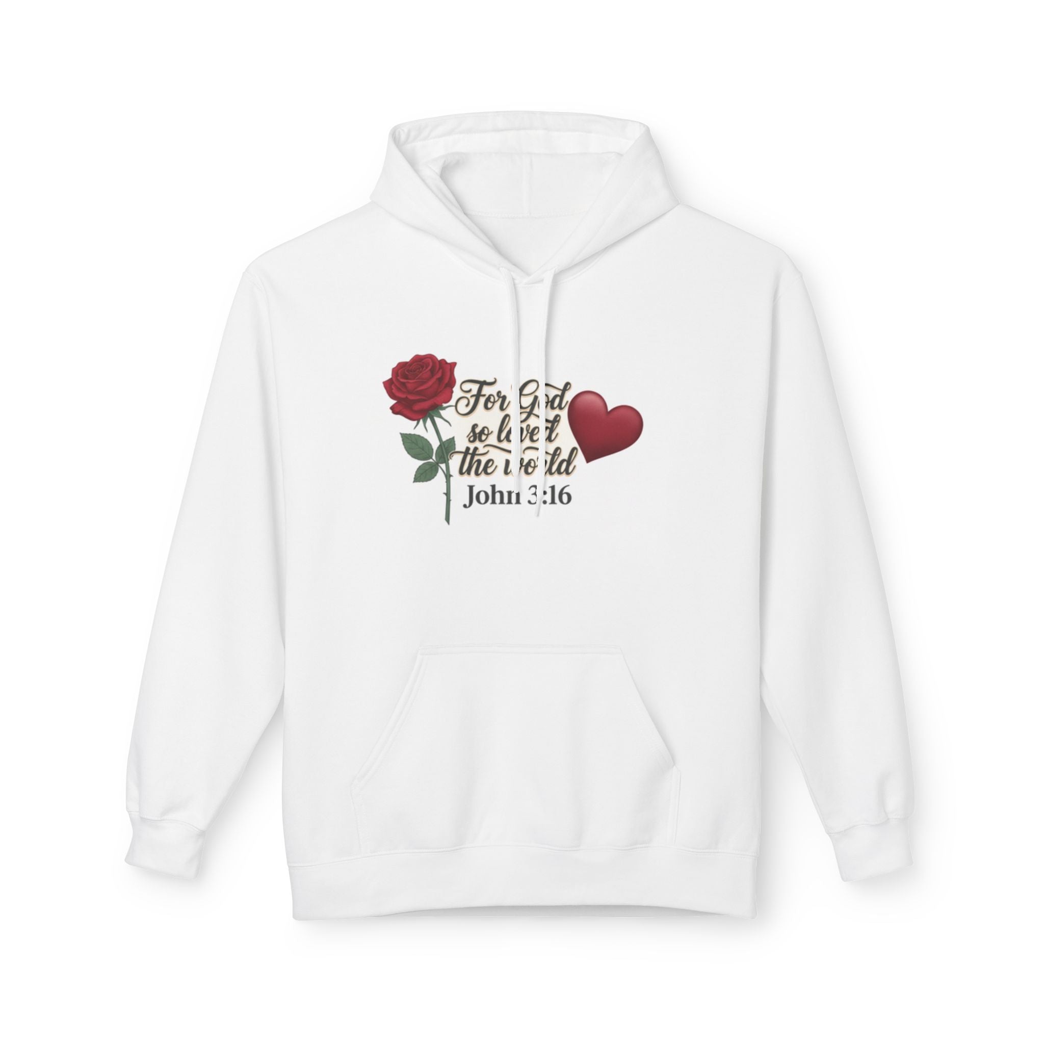 God So Loved The World Hoodie — John 3:16 Faith Hoodie