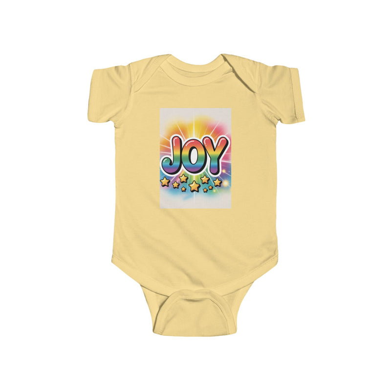 Joy Infant Bodysuit, Colorful Infant Wear, Onesie