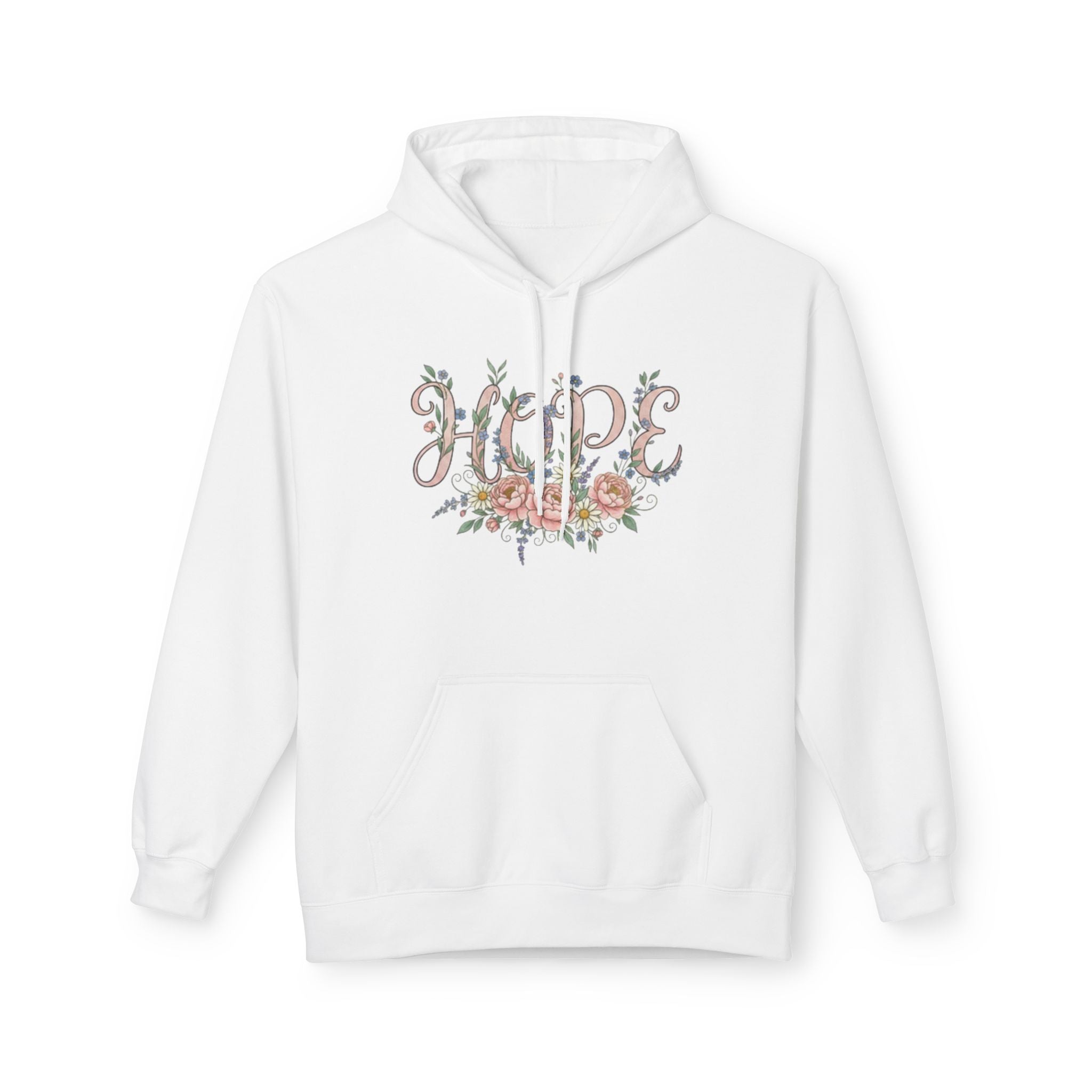 Hope Floral Faith Hoodie — Inspirational Scripture-Inspired Sweatshirt