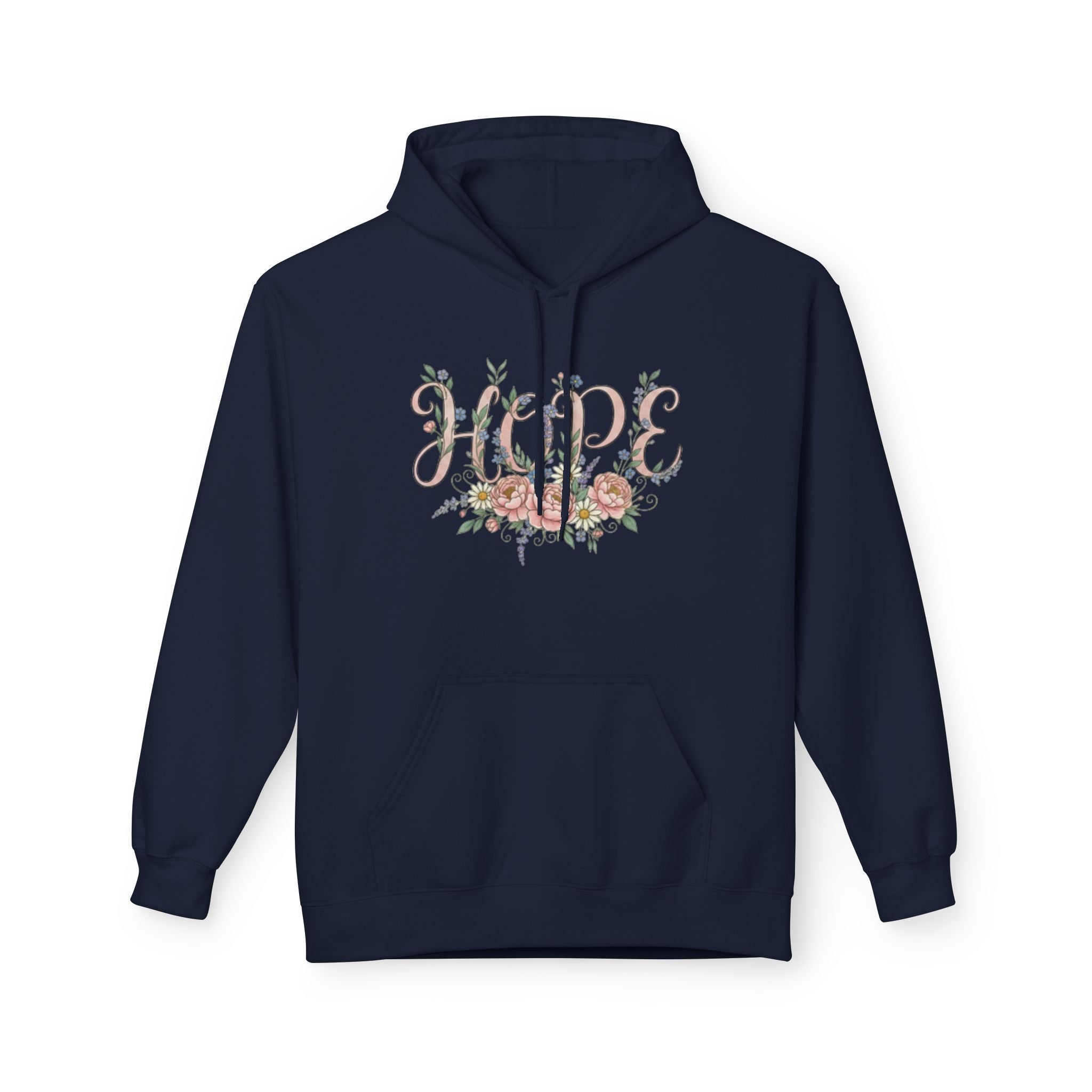 Hope Floral Faith Hoodie — Inspirational Scripture-Inspired Sweatshirt