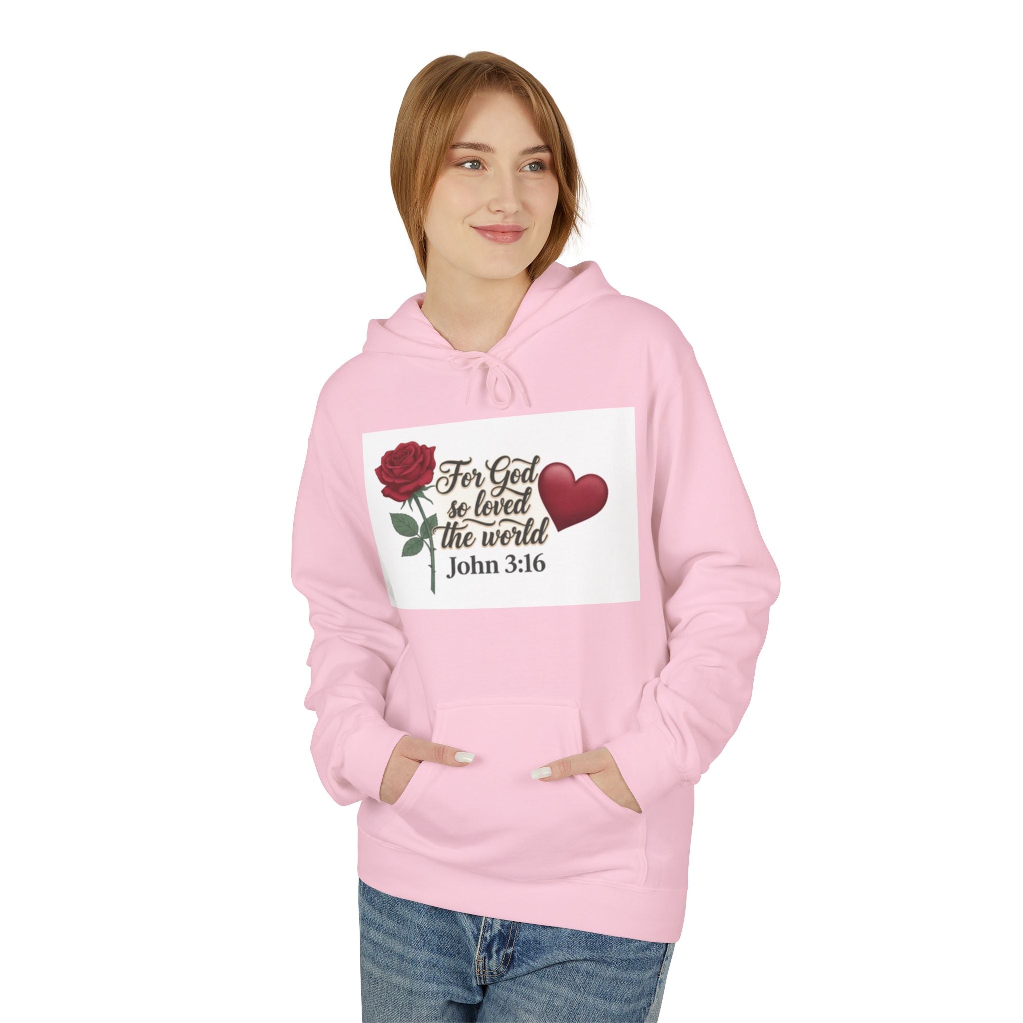 God So Loved The World Hoodie — John 3:16 Faith Hoodie