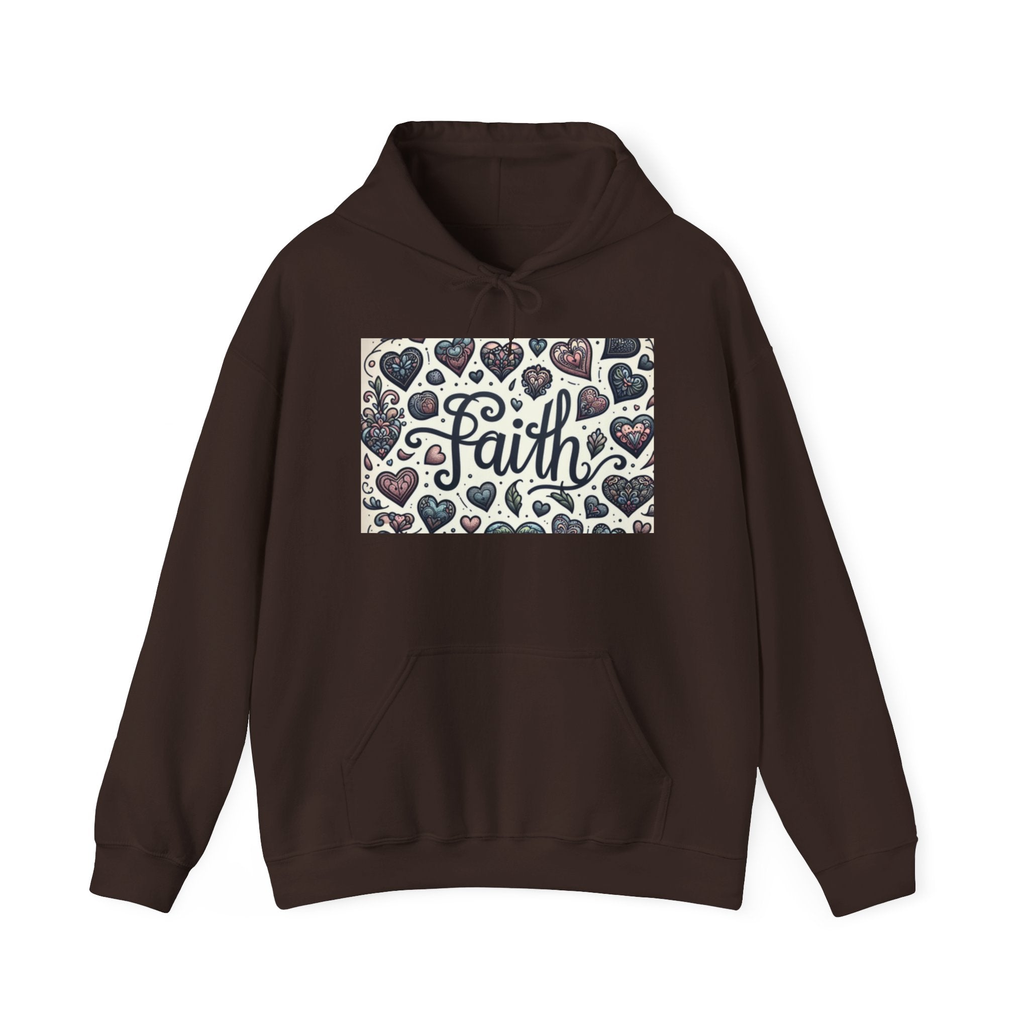 christian sweatshirt Faith Heart Hoodie, Cozy Sweatshirt deep purple