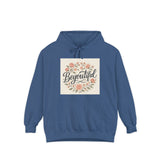 Beyoutiful Floral Hoodie, Comfortable Hoodie, Floral Design