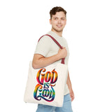 God is Good Tote, Christian Tote, Faith Statement Tote