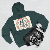 Grace is Enough Floral Hoodie, Cozy Gift for Mom, Faith-Based Clothing