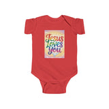 Jesus Loves You Infant Bodysuit, Baby Bodysuit, Cute Onesie