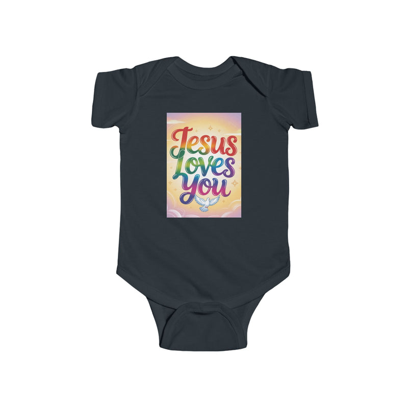 Jesus Loves You Infant Bodysuit, Baby Bodysuit, Cute Onesie
