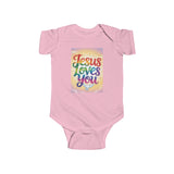 Jesus Loves You Infant Bodysuit, Baby Bodysuit, Cute Onesie